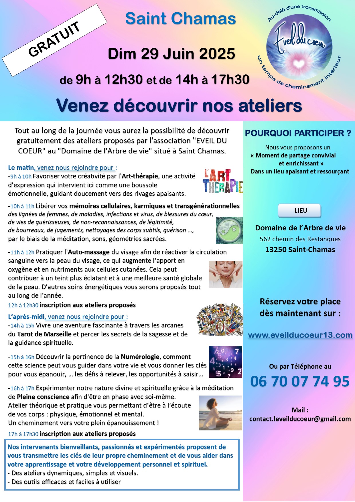 Venez découvrir nos ateliers le 29/06/2025